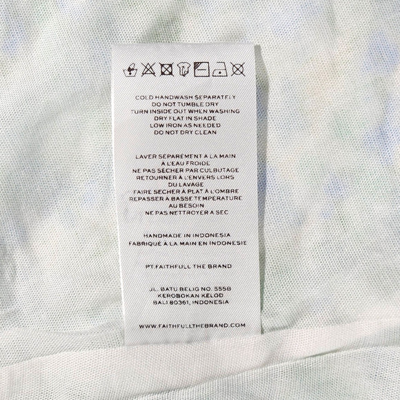 NWT Faithfull the Brand Gaia Varenna Floral Print Mini Dress Sz. 6 Blue Green - Picture 10 of 14